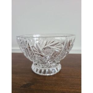 Star of David Pinwheel crystal bowl